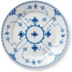 Royal Copenhagen Blue Fluted Half Lace Flat tallrik 22cm