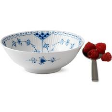Royal Copenhagen Serving Bowls Royal Copenhagen Blue Fluted Half Lace Serving Bowl 16cm 0.35L