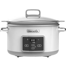 Blanc Cuissons lentes Crock-Pot CSC026X DuraCeramic Digital 5L