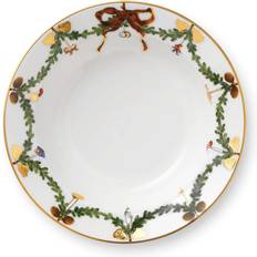 Royal Copenhagen Star Fluted Christmas Soup Plate 17cm
