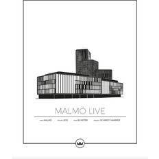 Sverigemotiv Malmö Live Plakat 40x50cm