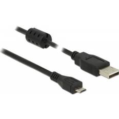 DeLock USB A-USB Micro-B 2.0 Ferrite 1.5m