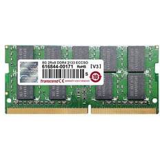 Transcend DDR4 module 16 Go SO DIMM 260 broches 2133 MHz PC4-17000 CL15 1.2 V mémoire sans tampon ECC