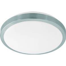 Eglo Competa 1 Nickel/White Ceiling Flush Light 32.5cm