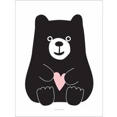 Svarta Tavlor & Posters Barnrum Roommate Bear Hug Poster 30x40cm