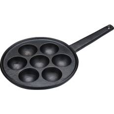 Padelle per Crepes e Pancakes KitchenCraft Aebleskiver Cast Iron Danish 20.5 cm