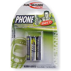 Ansmann Batterie Batterie e Caricabatterie Ansmann DECT maxE HR03 Batteria ricaricabile Ministilo (AAA) NiMH 800 mAh 1.2 V 3 pz