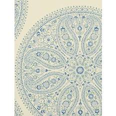 Sanderson Tapete Paisley Circles Blue bleu/bleu clair