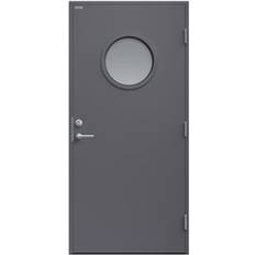 Diplomat Rosa Ytterdörr Klarglas S 6502-B V (90x210cm)