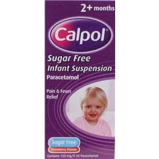 Calpol Sugar Free Infant Suspension Strawberry 100ml Liquido