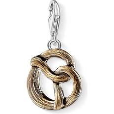 Thomas Sabo Charm Club Pretzel Charm - Silver/Brown