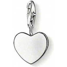 Charm Club Heart Charm Pendant - Silver