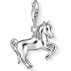 Thomas sabo berlocker Thomas Sabo Horse Charm Pendant - Silver/Black