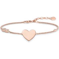 Thomas Sabo Heart with Infinity Bracelet - Rose Gold/White