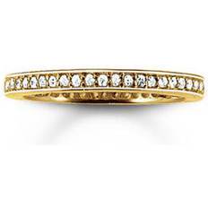 Thomas Sabo Pavé Eternity Ring - Gold/Transparent