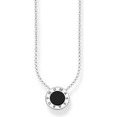 Onyx Necklaces Thomas Sabo Glam & Soul Classic Necklace - Silver/Black