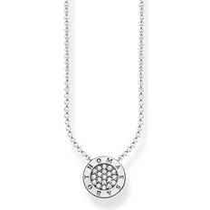 Thomas Sabo Classic Pavé Necklace - Silver/White