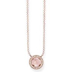 Luna rosa Thomas Sabo Glam & Soul Light Of Luna Pendant Necklace - Rose Gold/White/Pink