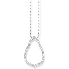 Thomas Sabo Oriental Drop Necklace - Silver/White