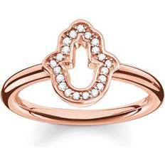 Thomas Sabo Hand of Fatima Ring - Rose Gold/White