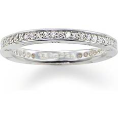 Thomas Sabo Pavé Eternity Ring - Silver/Transparent