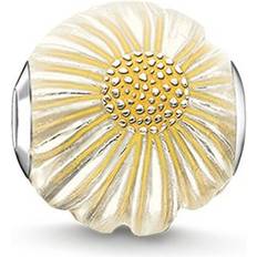 Yellow Charms & Pendants Thomas Sabo Karma Daisy Bead Charm - Silver/Yellow