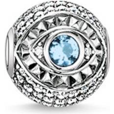 Nickelfri Berlocker & Hängen Thomas Sabo Bead Nazar's Eye Charm - Silver/Blue/White