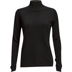 Lana Roll Neck Knitted Sweater - Black
