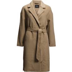 Soaked in Luxury Frakker Soaked in Luxury Naomi Coat Hairy Wool Mix - Light Caramel