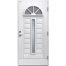 Färgat glas - Grå Ytterdörrar Diplomat Viktoria Ytterdörr Färgat glas S 3502-Y V (90x210cm)