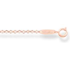 18k Necklaces Thomas Sabo Round Belcher Chain - Rose Gold