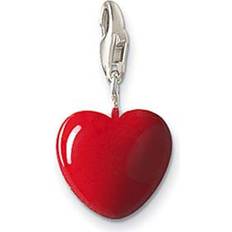 Silver - Unisex Berlocker & Hängen Thomas Sabo Mummy & Baby - Rött Hjärta