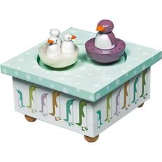 Musik Speldosor Trousselier Musical Wooden Box Penguin