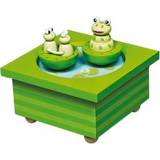Musical Wooden Box Frog