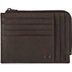 Kortfack Myntbörsar Piquadro Zipper Coin Pouch - Dark Brown (PU1243B3)