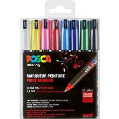 Posca markers set Uni Posca PC-1MR Extra Fine Markers Basic Colors 8-pack