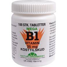 B1 vitamin Natur Drogeriet Mega Vitamin B1 100 st