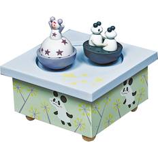 Trousselier Musical Wooden Box Girl & Panda