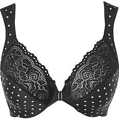 Glamorise Elegance Front Close Wire Bra - Black/Print