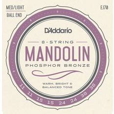 D'Addario Phosphor Bronze EJ70 11-38 Light-médium jeu de cordes pour mandoline