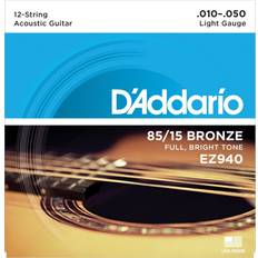 Accessori Musicali D'Addario EZ940 Light 10-50 Corde 12 per Chitarra Acustica American Bronze