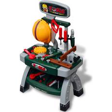 Giocattoli Utensili vidaXL Children's Playroom Toy Workbench with Tools