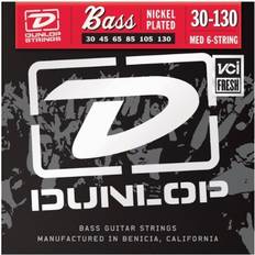 Dunlop DBN30130 Jeu de cordes basse 6 cordes Nickel 30-130