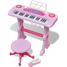 Pianos de Juguete vidaXL Kids' Playroom Toy Keyboard with Stool/Microphone 37-key