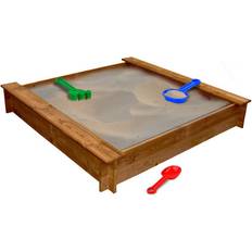 Parques infantiles vidaXL Square Wooden Sandpit