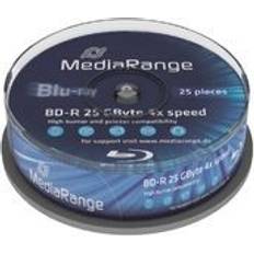 Blu ray r disc MediaRange Blu-ray Disc BD-R 25 GB 4x speed cakebox 25x