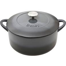 Støpejern Gryter Denby Halo Cast Iron Round med lokk 5.2 L 26 cm