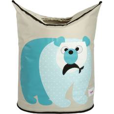 Beige Skittentøyskurver 3 Sprouts Polar Bear Laundry Hamper