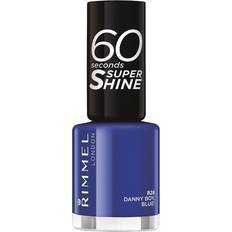 Rimmel 60 Seconds Super Shine Nail Polish Danny Boy Blue 8ml