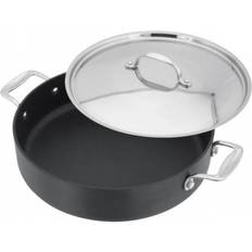 Stainless Steel Saute Pans Stellar 6000 with Side Handles with lid 28 cm